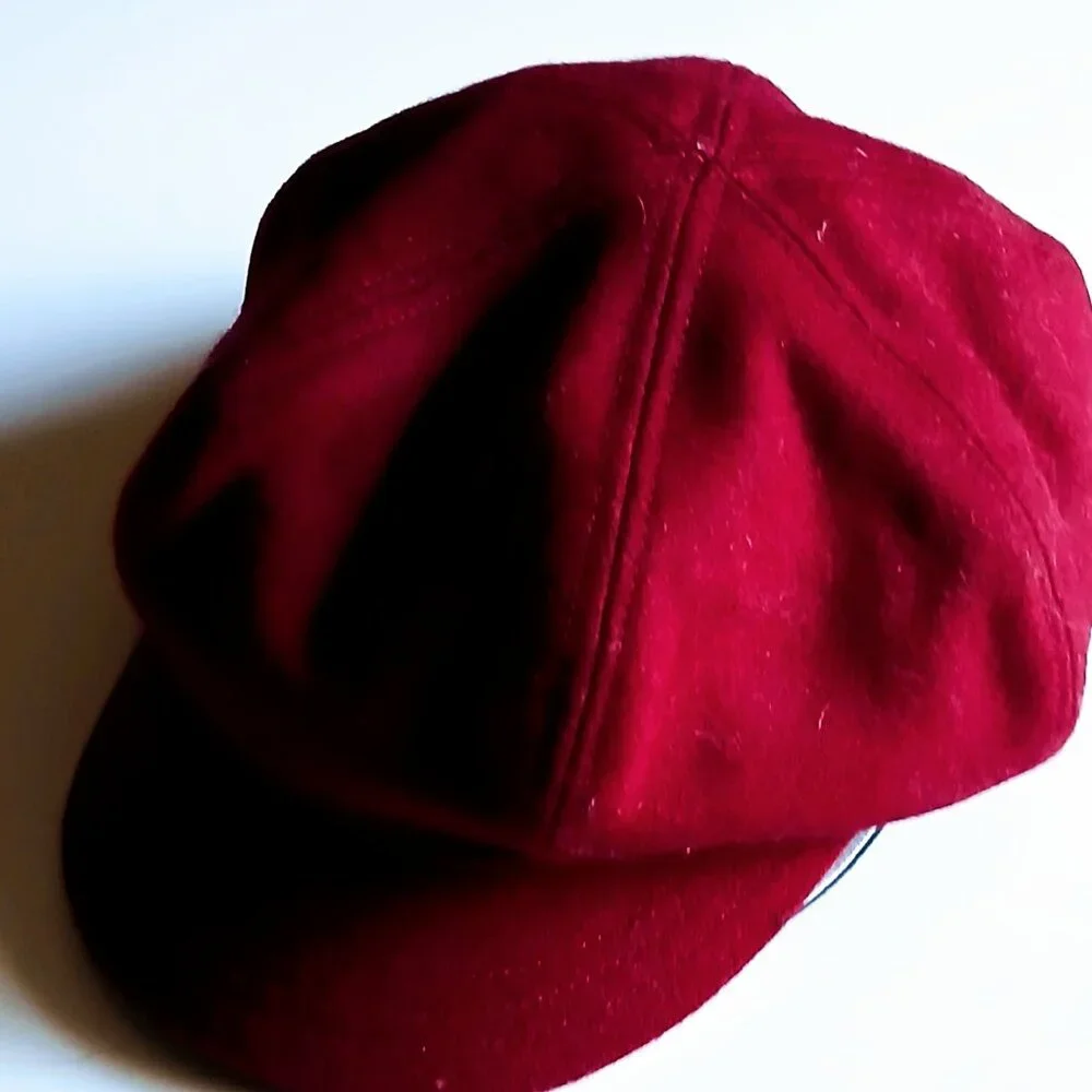 Scala Pronto Women's Wool Blend Wine Colored Hat GUC - Picture 4 of 4